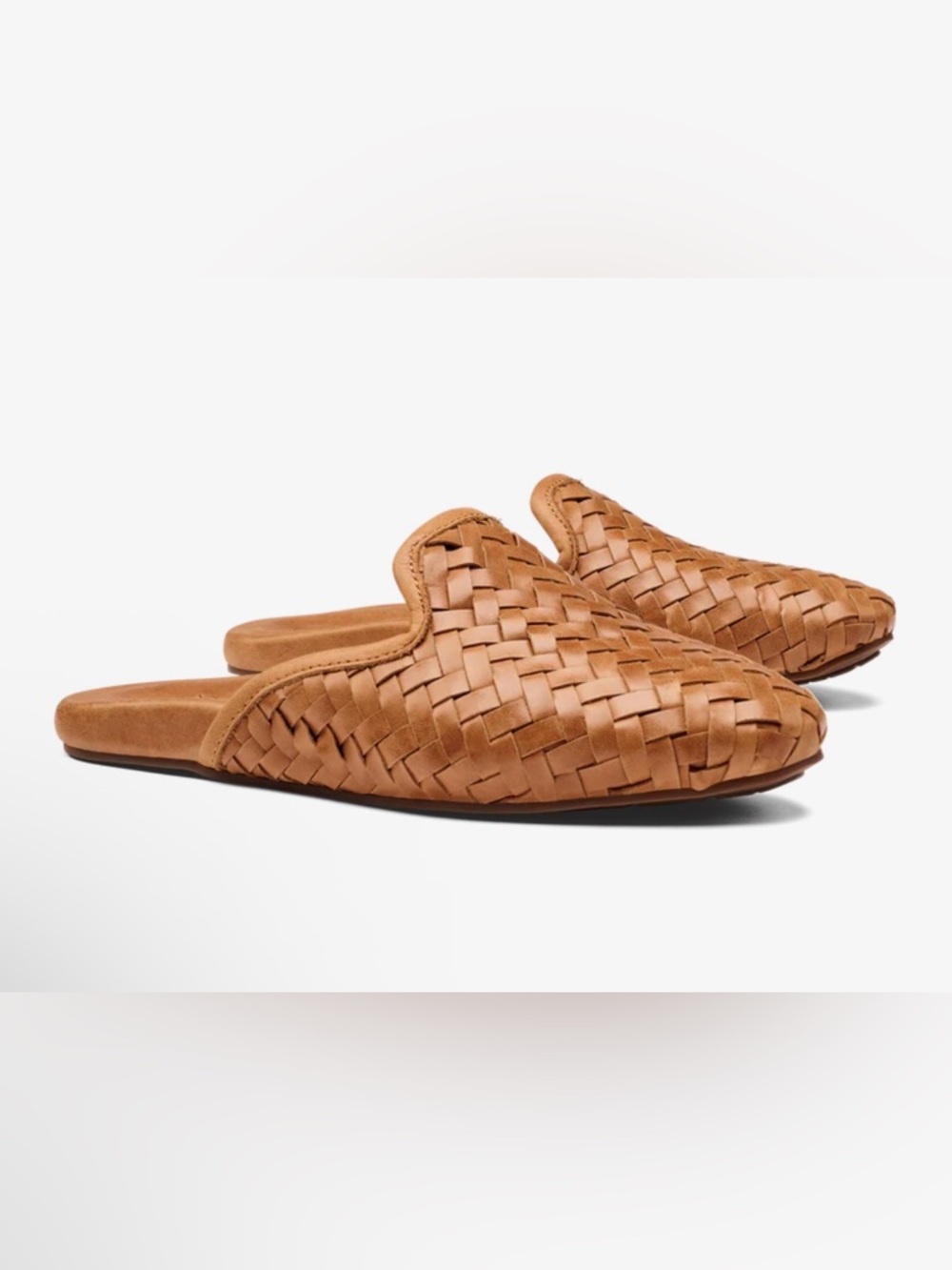 OluKai Mi’i Woven Slip-On Mule in Kukui Brown size 9
